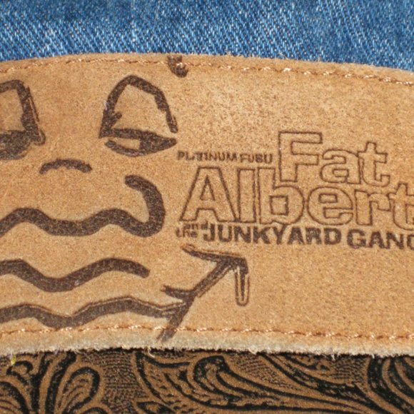 Kids FAT ALBERT & The Junk Yard Gang FUBU Platinum Denim Jean Jacket S 8 - 10 - Picture 8 of 8